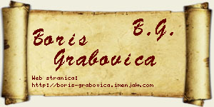 Boris Grabovica vizit kartica